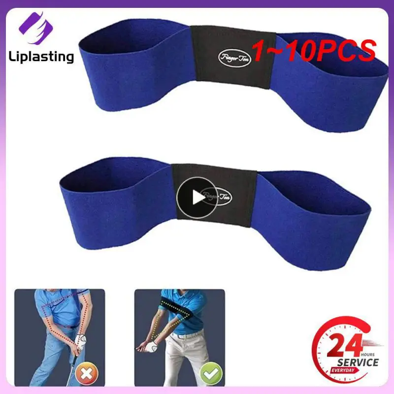 

1~10PCS Hot Sale Professional Elastic Golf Swing Trainer Arm Band Belt Gesture Alignment Training Aid for Practicing Guide