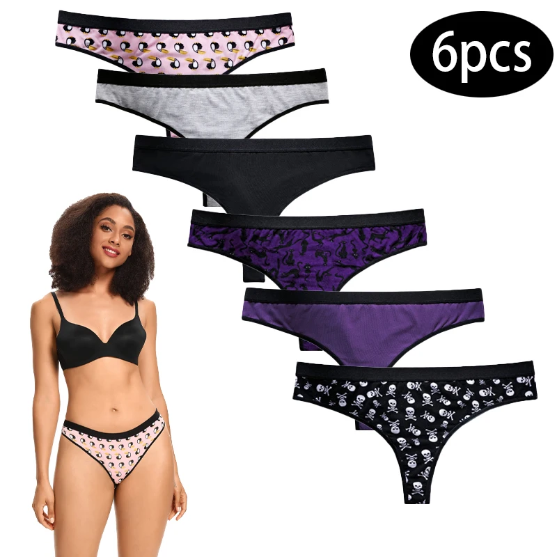 Women's Thongs 6pcs Very Sexy Women G-String High Waist Female Underpants Plus Size T Panties Underwear Brazilian Lingerie women panties female underwear womens underwear brazilian underwear