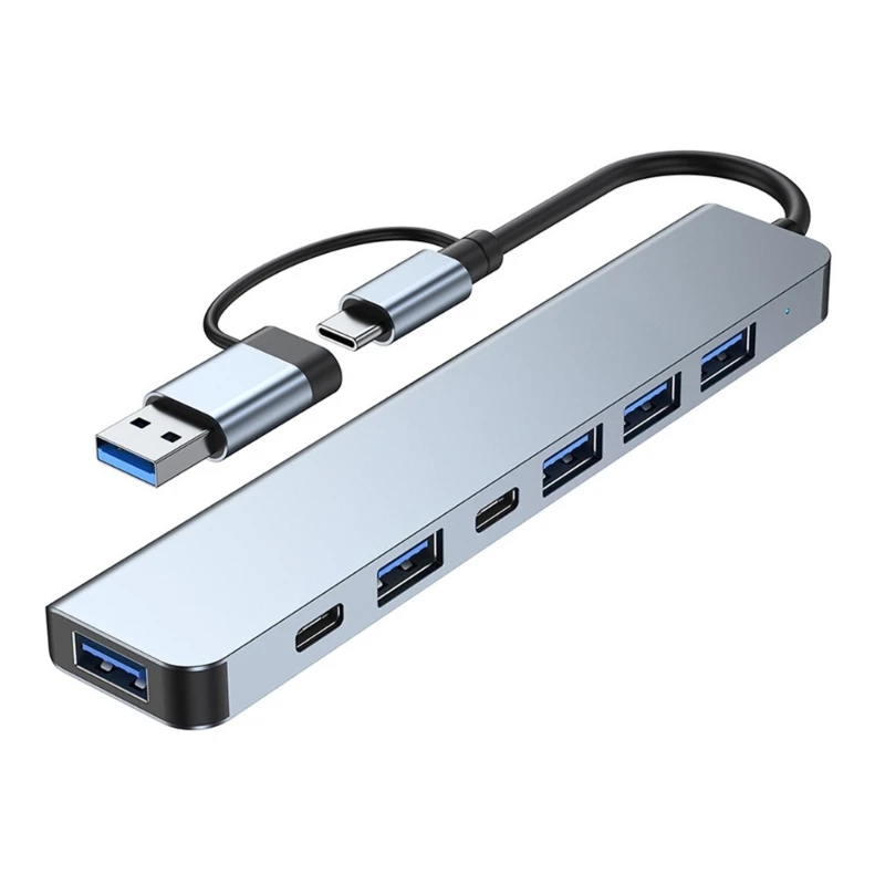 Hub Usb 7 In 1 Hub Usb C Dock Station Trasmissione Ad Velocità Splitter Usb Tipo Usb 2.0 Adattatore Usb