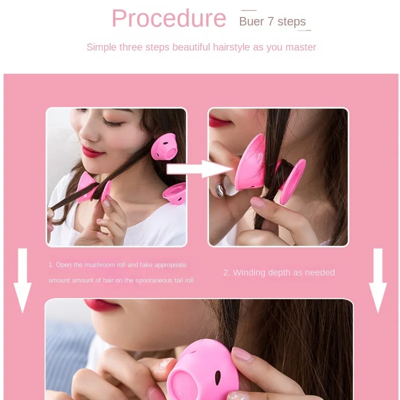 10/20pcs/Set Large/small Soft Rubber Silicone Curler Twist Rollers Hair Curler No Heat Hair Styling DIY Tool Makeup Toys New