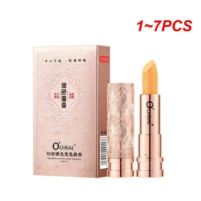 

1~7PCS OCHEALMoisture Lip Balm Long Lasting Moisturizing Temperature Change Lipstick Anti Aging Repair Lips Mask