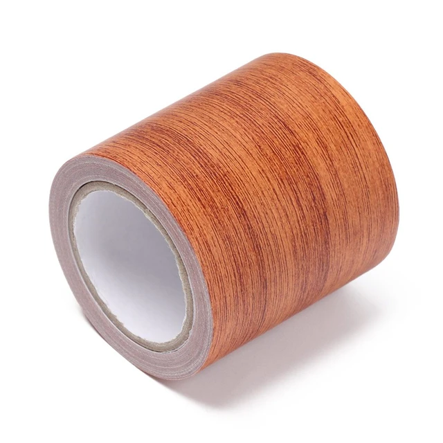 5.7/8CM Wood Grain Tape Furniture Renovation Repair Duct Tape Skirting Line  Floor Self-adhesive DIY Covering Scratches Cabinets - AliExpress