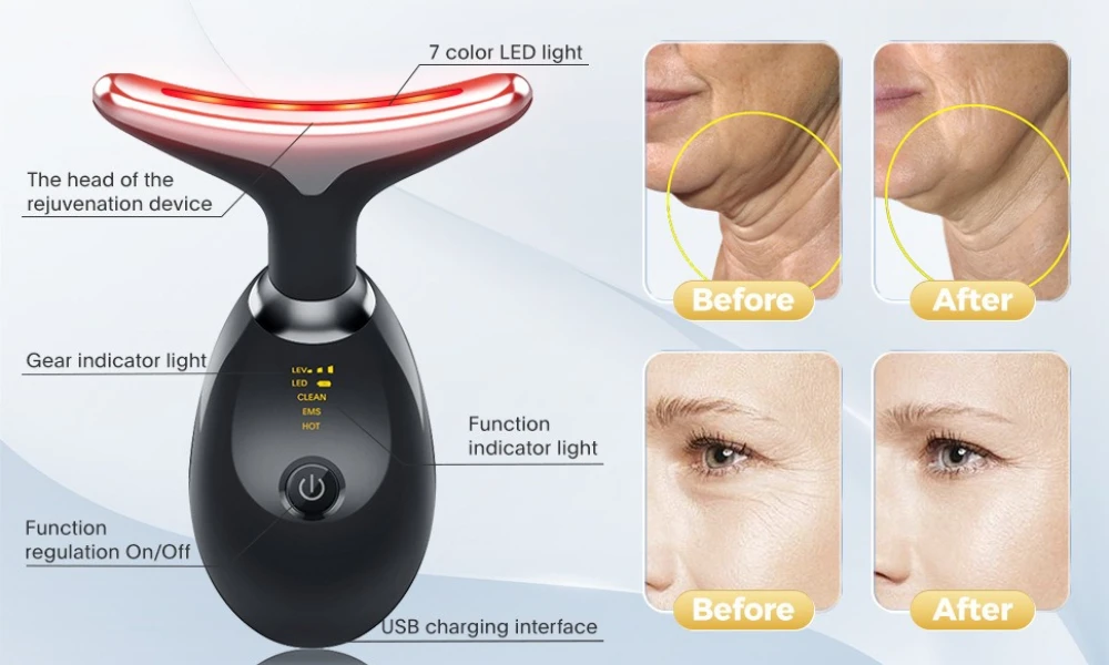 Facial Massager in Use