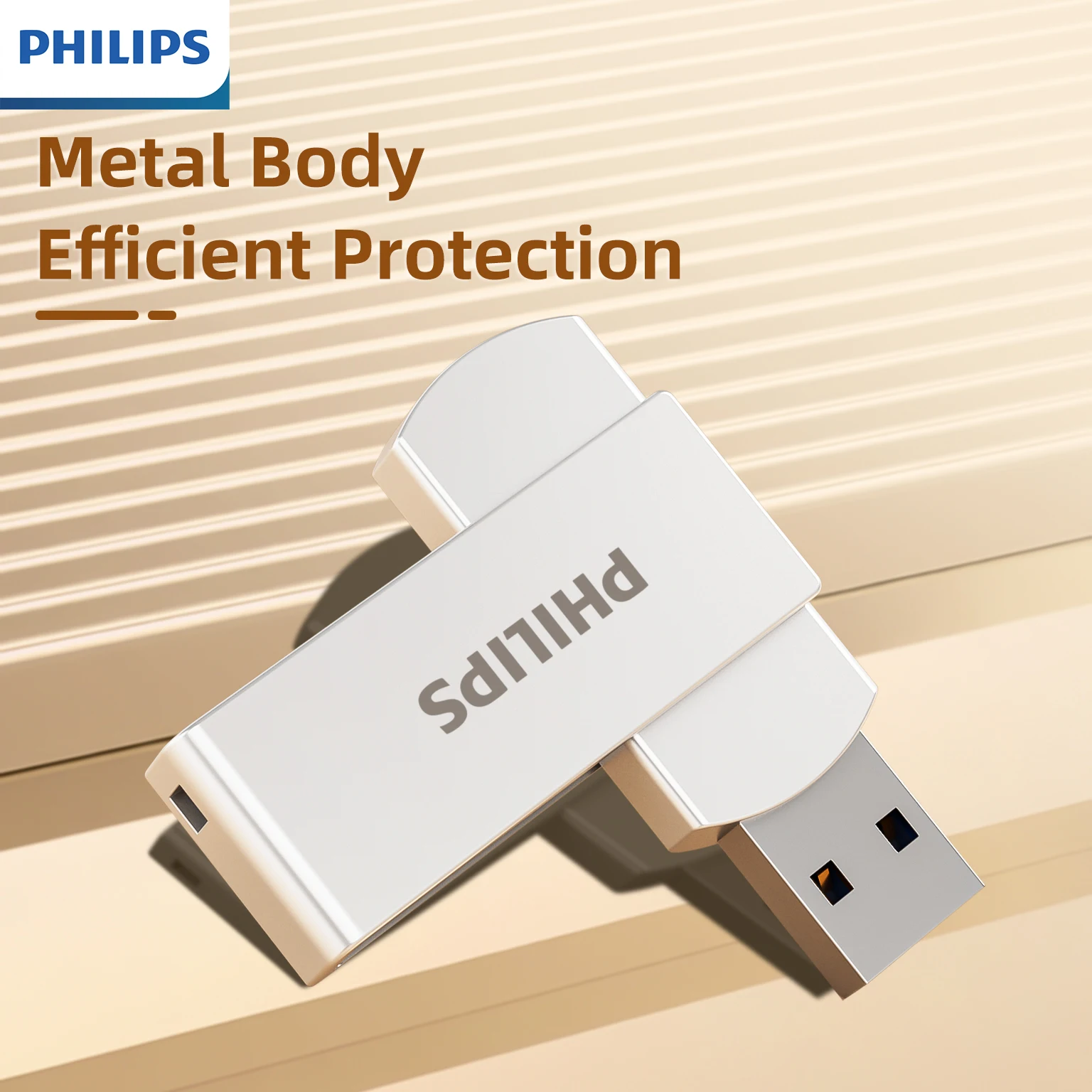 Philips High-Speed USB Flash Drive with Multi-Capacity Portable Storage