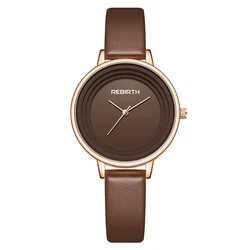 Elegant Leather Strap Watch - Simple, Casual, and Fashionable Style (Coffee)