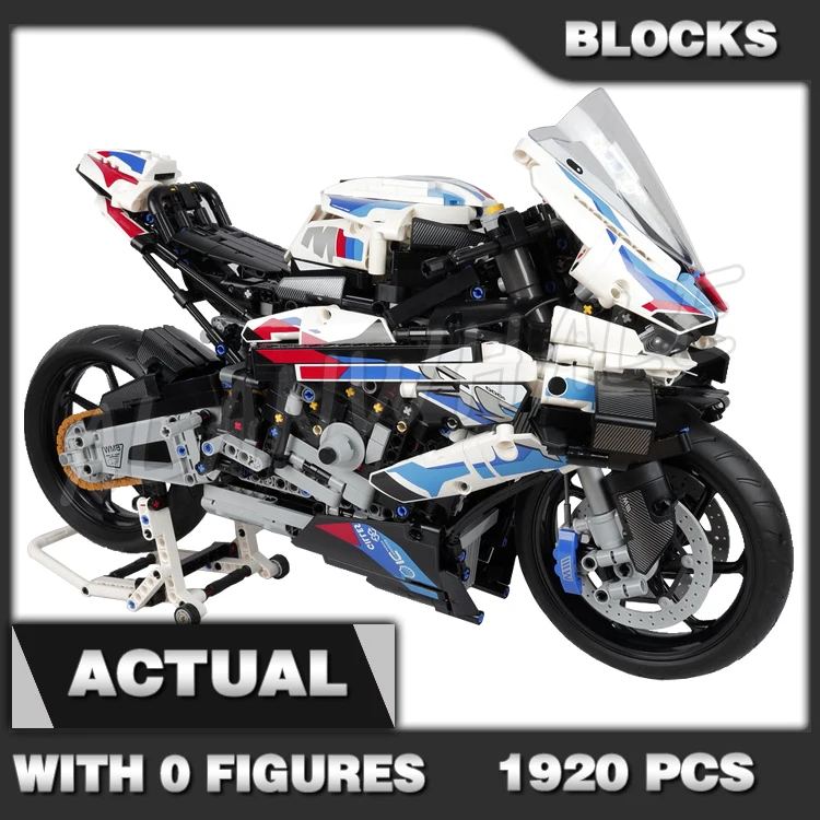 

1920pcs High-tech Motorcycle M1000 RR Vehicle Racing Car GTE City Motorbike A2118 Building Block Sets Compatible With Model