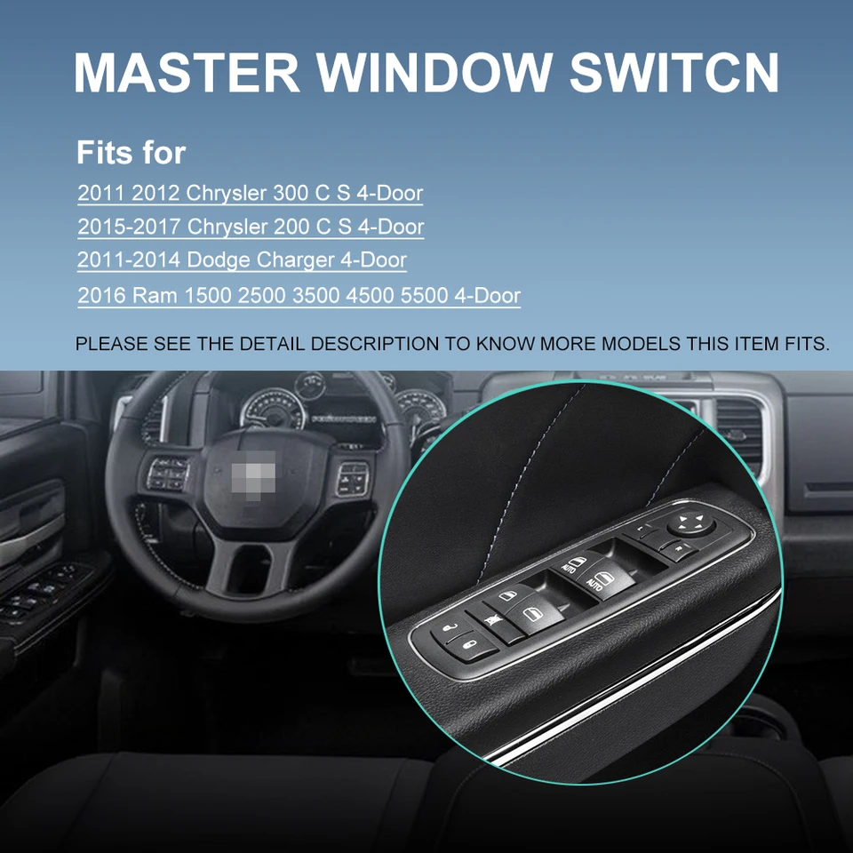 11 Pin Window Control Master Power Window Switch For 2015-2017 - Foto 3