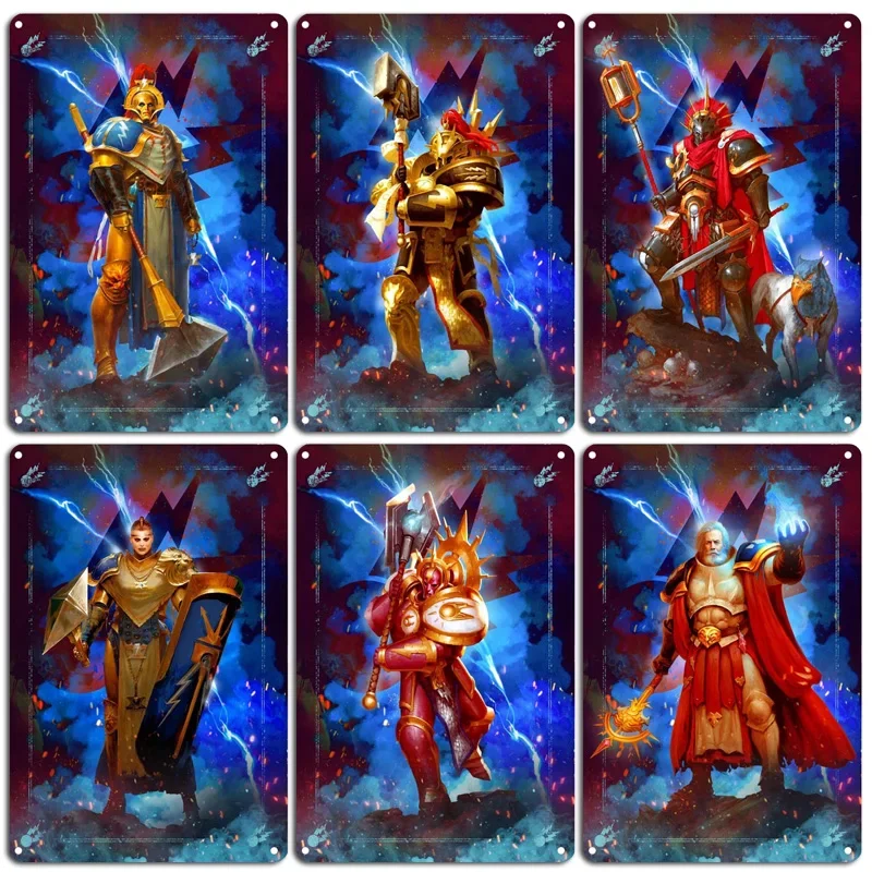 Age Of Sigmar Stormcast Eternals Decor For Room Custom Made Retro Metal Signs Vintage Game Room Camera Da Letto Soggiorno Decorazione