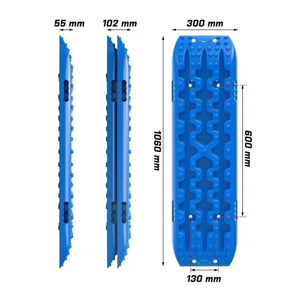X-BULL Recovery tracks Mud Snow / Sand tracks / Grass for X4 caravan 2pairs 4WD Gen 3.0-Blue