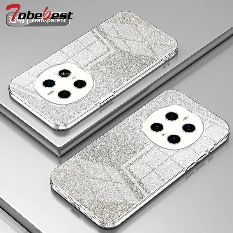 Gradient Glitter Plating Bling Soft Silicone Case Cover