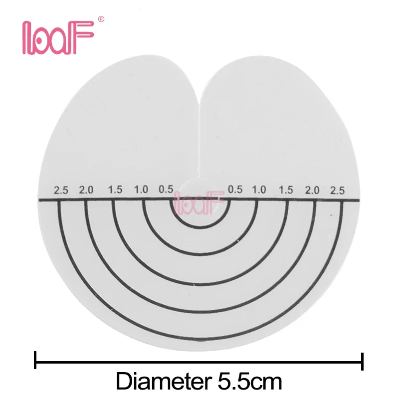 LOOF 100pcs Heat Protector Shield Single Hole Template Spacer Separator With Scale Heat Insulation Sheet For Hair Extensions
