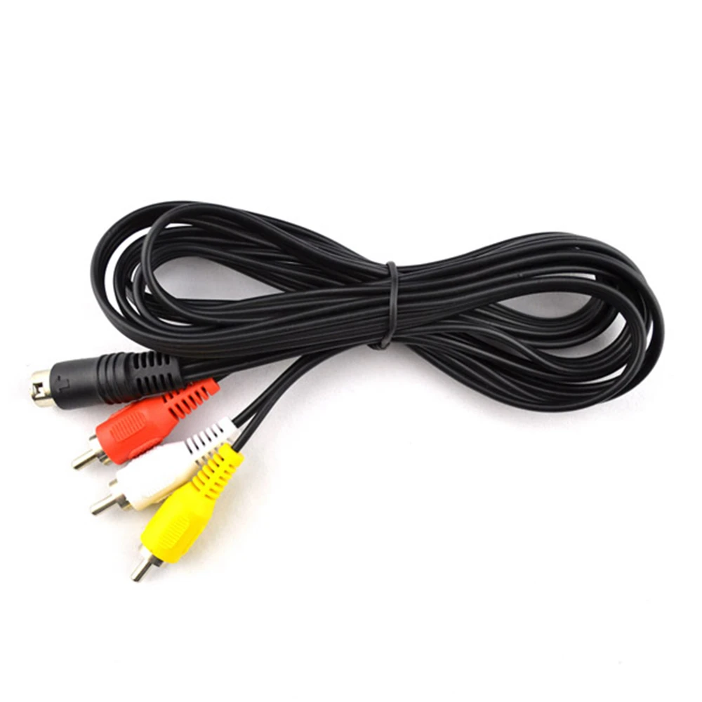 

10pcs For Sega Genesis 2 3 Audio Video AV Cable Cord RCA Cable for Mega Drive MD 2 3