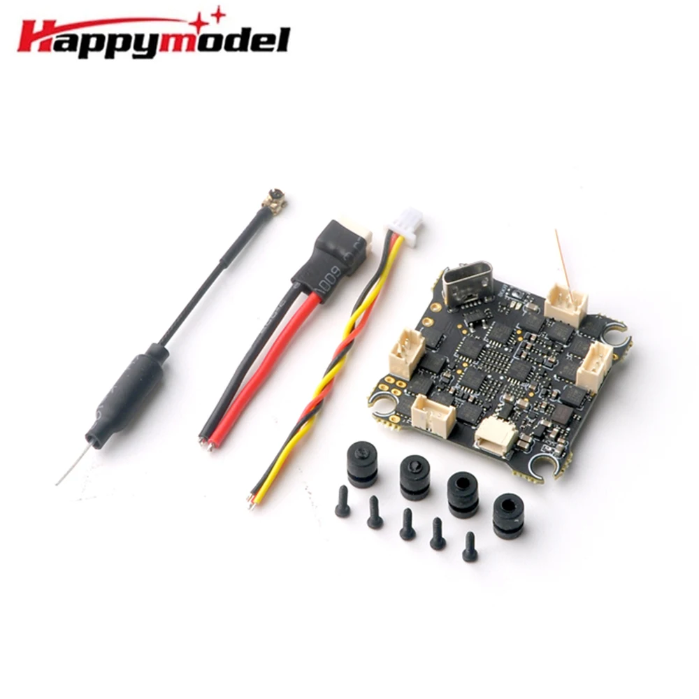 HappyModel X12 AIO 5in1 OSD Flight Controller 1-2S Built-in BLHELIS 12A ESC OPENVTX 400mW for RC FPV Tinywhoop Toothpick Drone