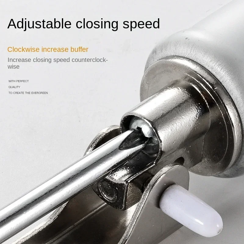 Automatic Door Soft Close 90 Degrees Positioning Stop Buffer Adjustment Door Closer Furniture Hardware door closer door stopper