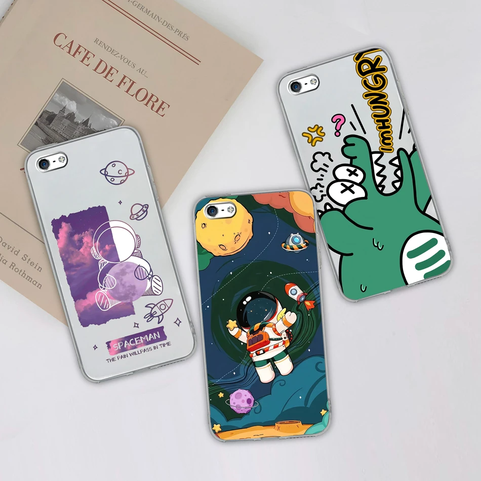 Elegant Ink Painting Soft Clear Silicone Phone Case - Premium Back Cover