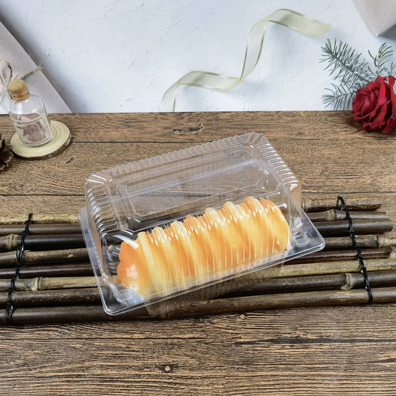 100 Pieces Cake Slice Boxes Individual, Cake Boxes For Portions, 7.3 Inch Food Takeaway Containers For Muffin,Salad