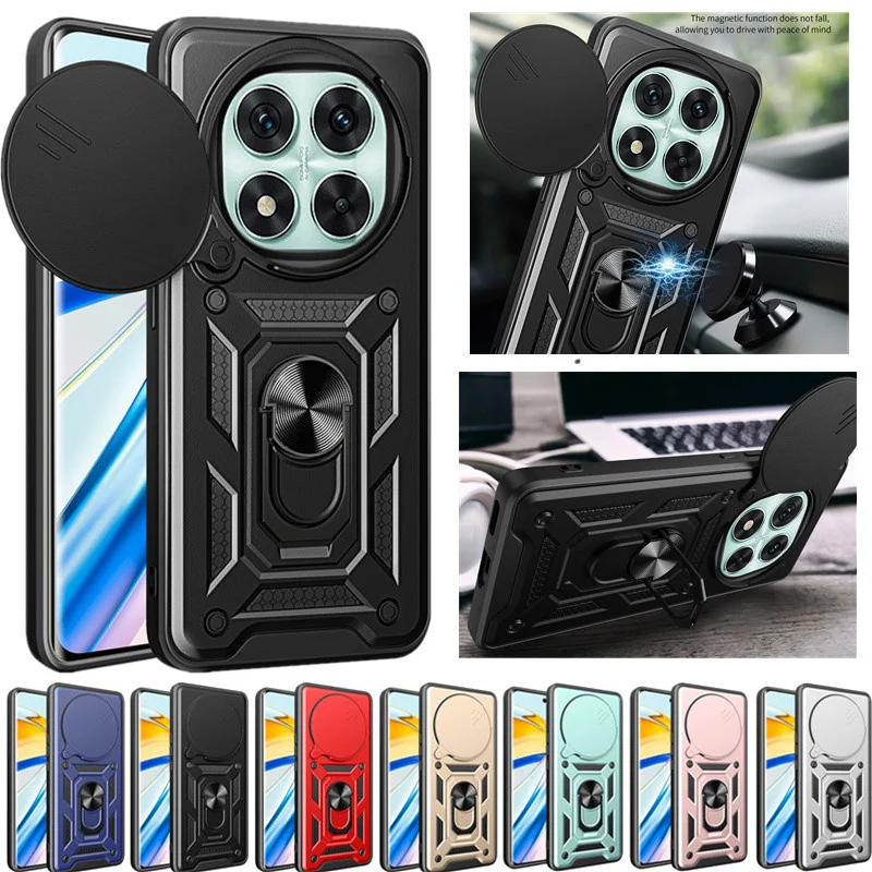 Enhanced Armor Case with Ring Magnetic Holder and Lens Protection