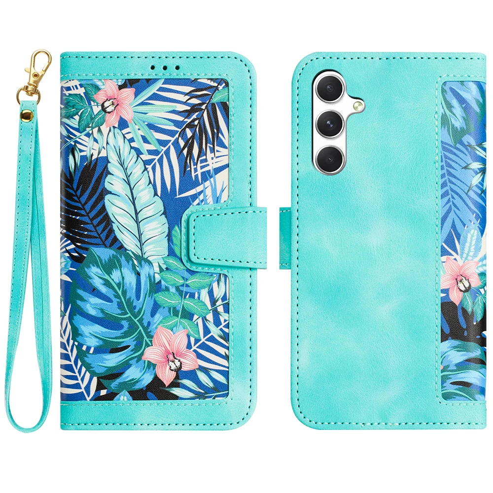 Leather Flip Wallet Case with Card Slot Cover