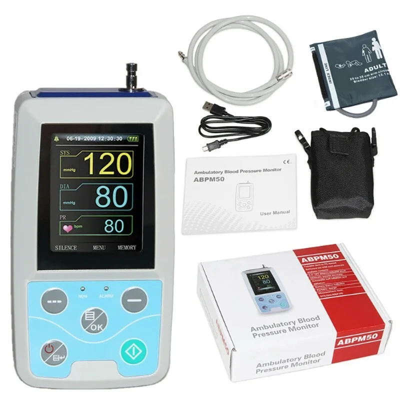 CONTEC ABPM50 24Hours Ambulatory Blood Pressure Monitor Holter BP Monitor Free Software
