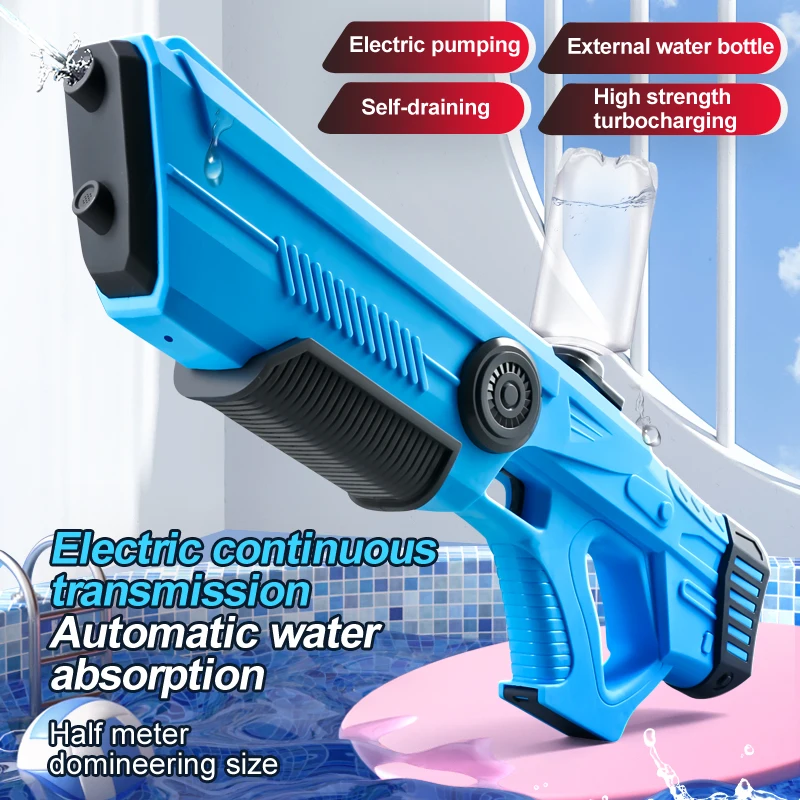 Electric Water Gun Toys Bursts Children\'s High-pressure Strong Charging Energy Water Automatic Water Spray Children\'s Toy Guns