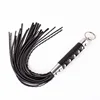 44.5CM PU Leather Horse Whip,Handmade Suede Flogger Bull Whip Cowhide Horse Riding Whip 1