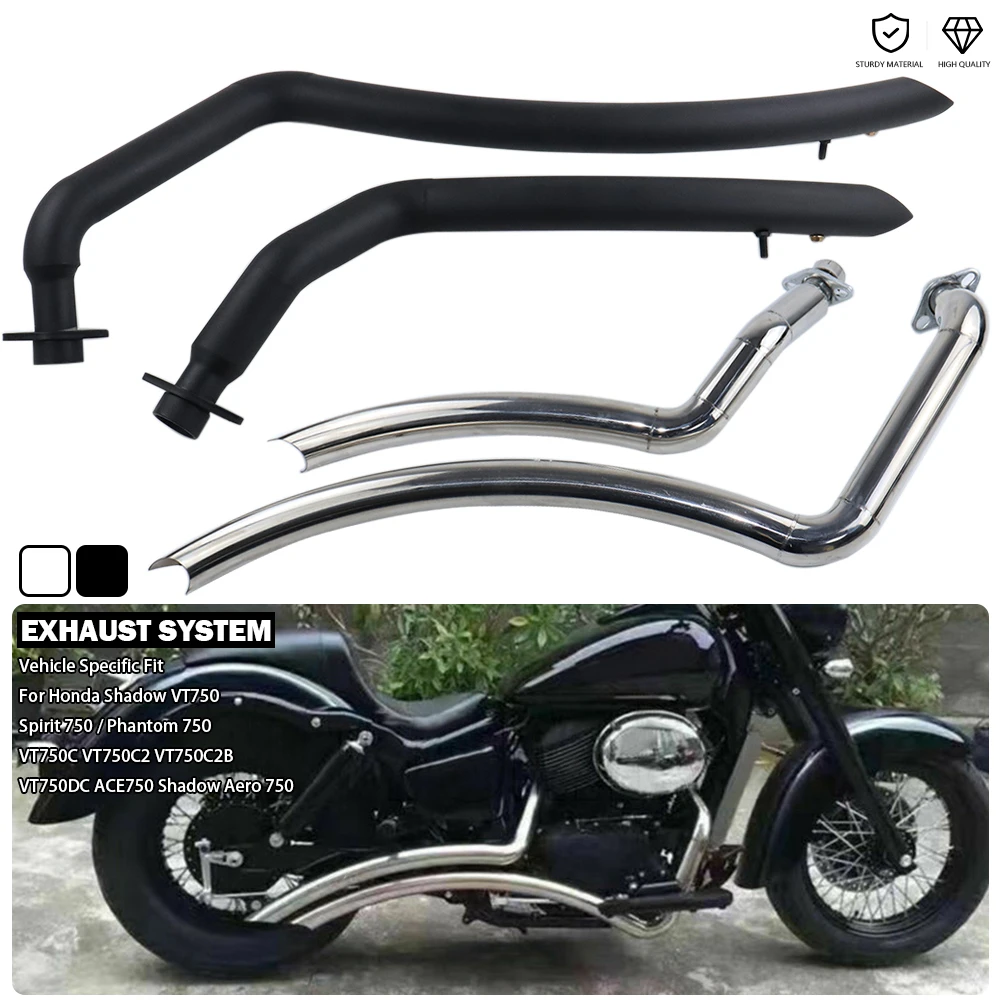 

Full Exhaust System Muffler Dual Silencer For Honda Shadow VT750 Spirit 750 Phantom VT750C VT750C2 VT750C2B VT750DC ACE750 Aero