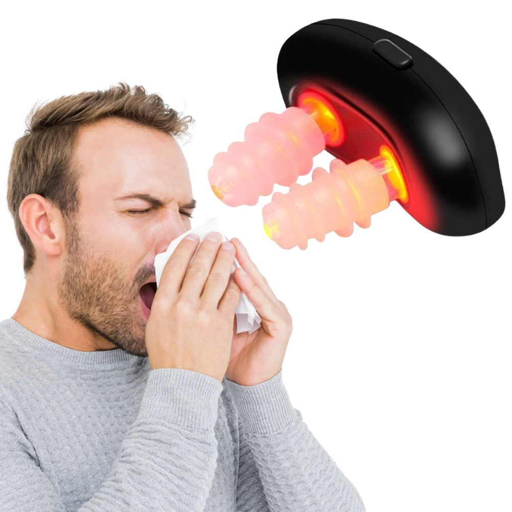 Nose Care Therapy Machine Portable Infrared Rhinitis Device Portable Red Light Nose Therapy for Improving Nasal Ventilation 4