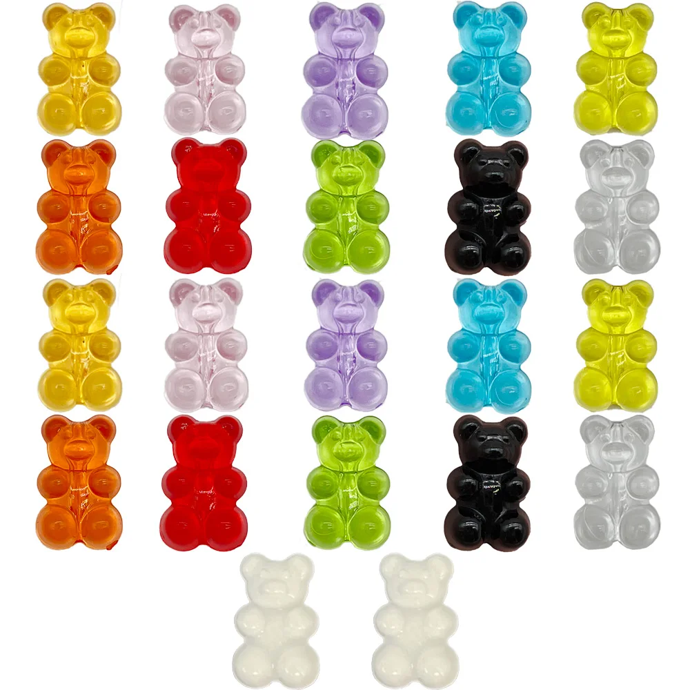 New 11kinds of Small Bear Shoe Charms for Clogs Sandals Decoration Shoe Accessories Charms for Friends Gifts