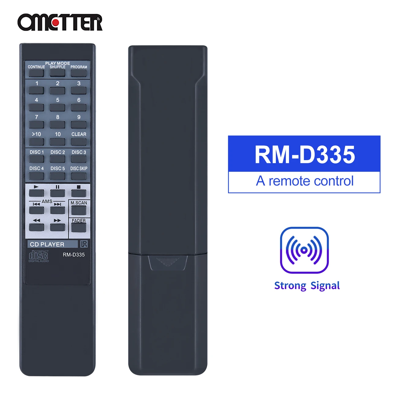 Rm-D335 Misura Per Sony Cd Player Compact Disc Remote Control Cdp-C345M Cdp-C345 Cdp-C245 Cdp-C741 Cdp-C365 Cdp-C265 Cdp-C425