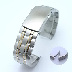 Premium 42mm Men's Watch Case with Sapphire Glass and 20mm Strap - Complete Watch Accessory Set with Box (83Silver gold)