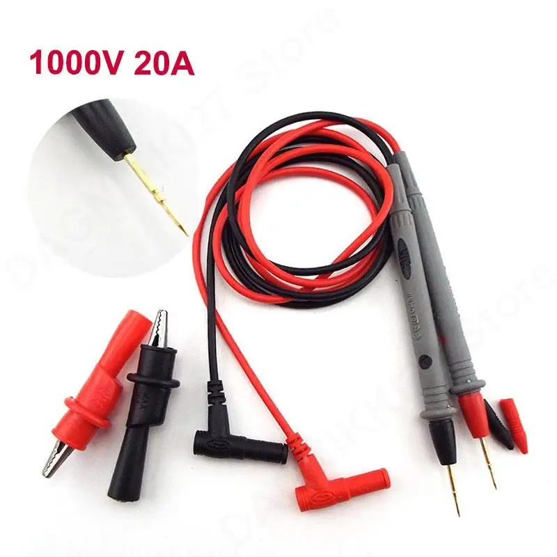 

1000V 20A Multi Meter Test Leads Probes Multimeter Thin Tip Needle Cable Pen for Digital Multimeter Tester Voltmeter Universal U