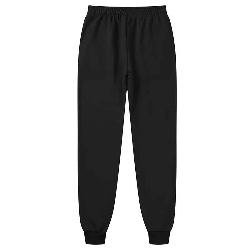 Pantaloni da jogging sportivi da uomo nuovi stampati autunno/inverno streetwear per fitness pantaloni larghi in tinta unita 2