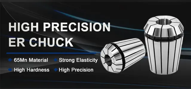 Pinza A Molla ER32 Da 12 Mm Per Mandrino - Acciaio 40Cr, Precisione 0,015 Mm, Per Tornio, Fresatrice CNC E Incisione - Foto 6