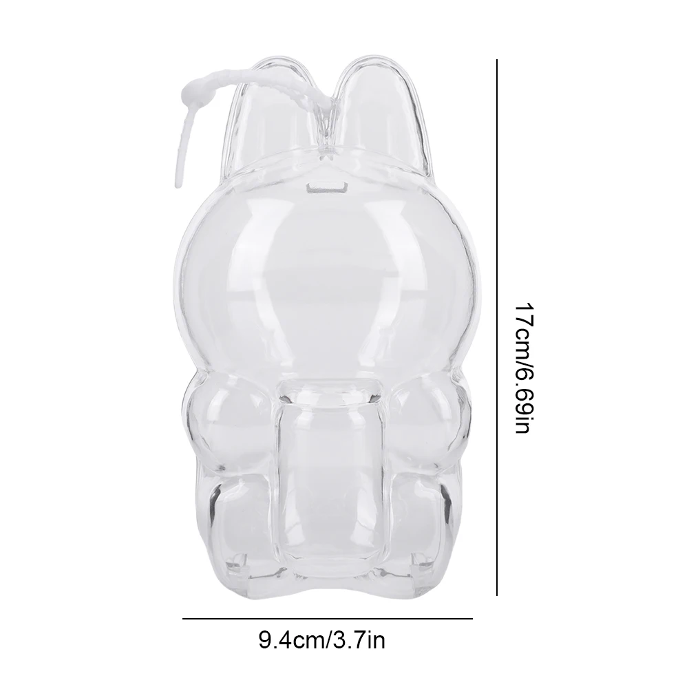 Transparent Protective Case Storage Box Plastic Cute Elf Plushie Display Cover for Labubu