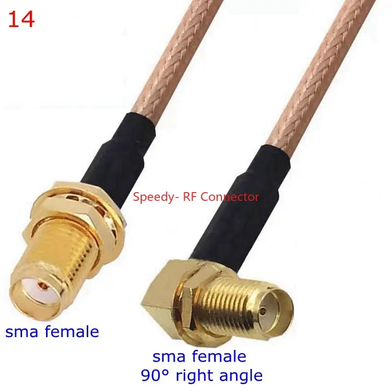 thumbnail image 1 of Kit de conector RG316 SMA a SMA macho hembra, conector RPSMA macho hembra a SMA, para cable de extensión de puente de coleta RG-316 de baja pérdida, 1 of 5