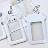 Kpop Photocard Holder with Keychain Y2K Kawaii dog Photo Card Sleeves ID Badge Holder Card Protector 5