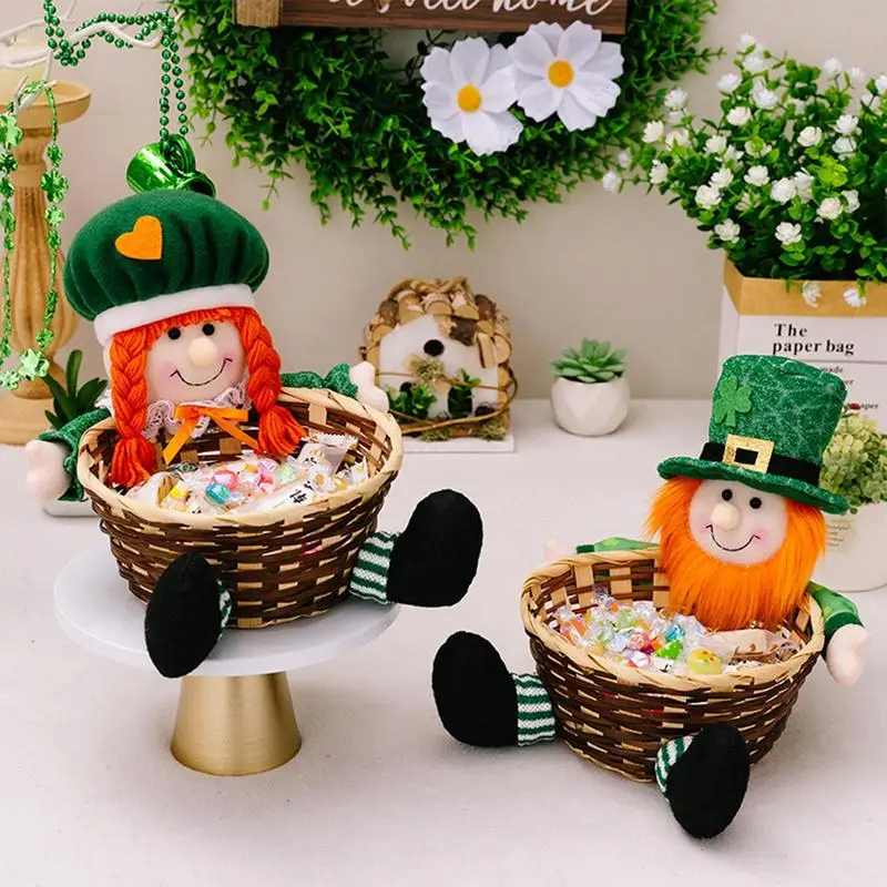 

Игрушка Leprechaun, милая кукла Leprechaun St, праздничное украшение, уникальная чаша для конфет, домашнее украшение, забавное украшение для ресторанов, дня рождения