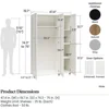 Evolution Lory Framed 3Door Wardrobe in Natural from durable engineered and available in multiple neutral woodgrain finishes 6