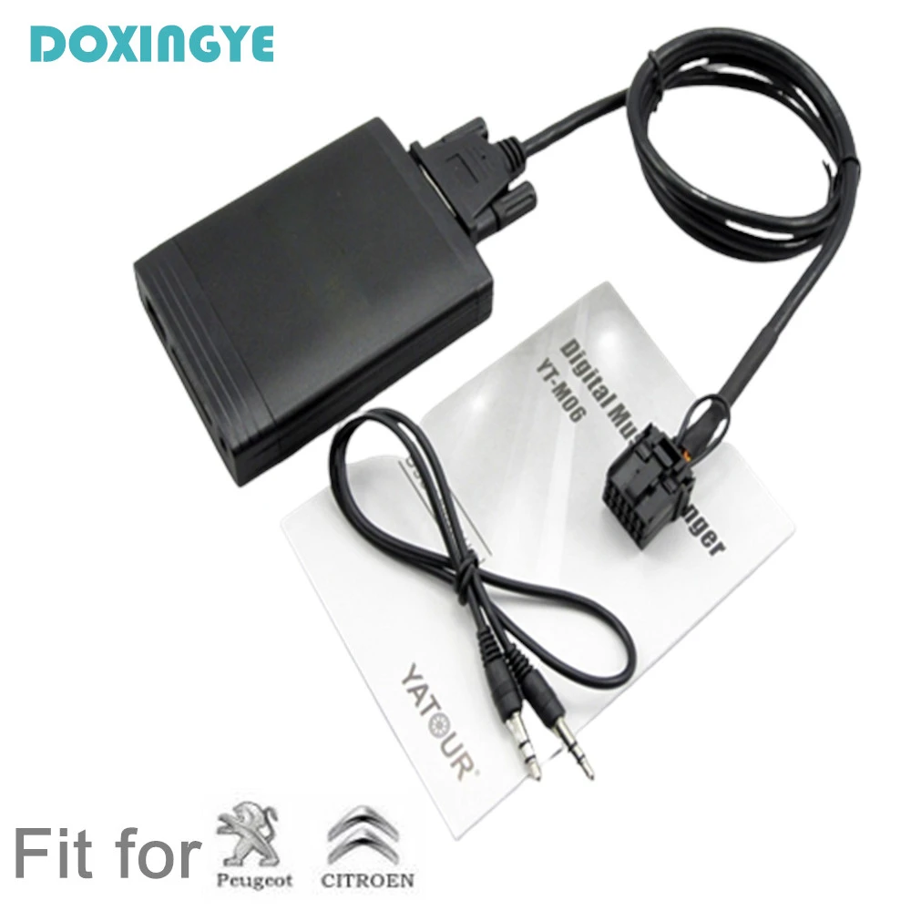 

DOXINGYE USB SD AUX Автомобильный MP3-плеер Музыкальный радиоприемник адаптер для замены CD для Peugeot 307 407 Citroen C4 C5 RD4 12-контактный интерфейс