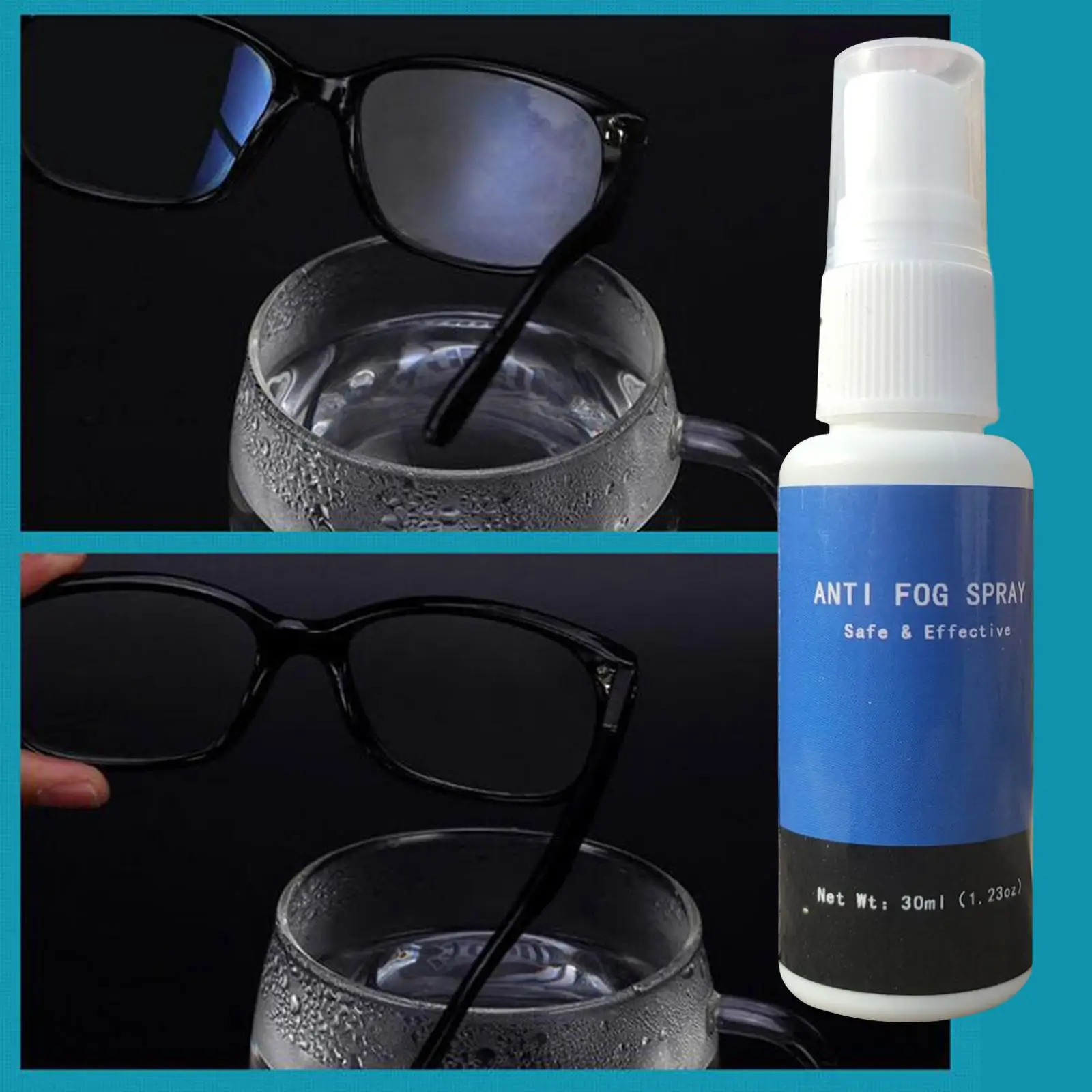 Anti Fog Spray Mist Defogging Defog Agent Eyeglass Lens Cleaner Defogger for Mirrors Eyewear Eyeglasses Glasses Diving Masks