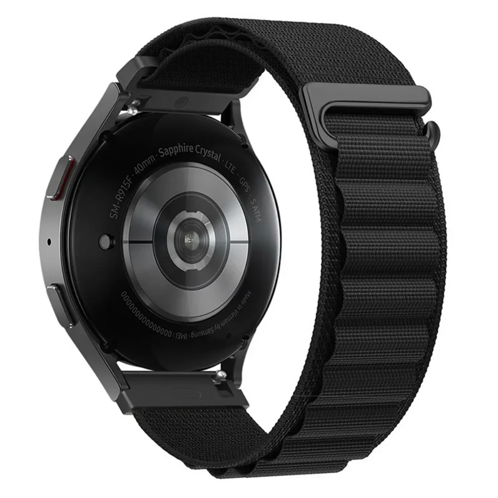 Durable Nylon Alpine Loop Strap, 20mm/22mm, for Smartwatch Bracelet Wristbands
