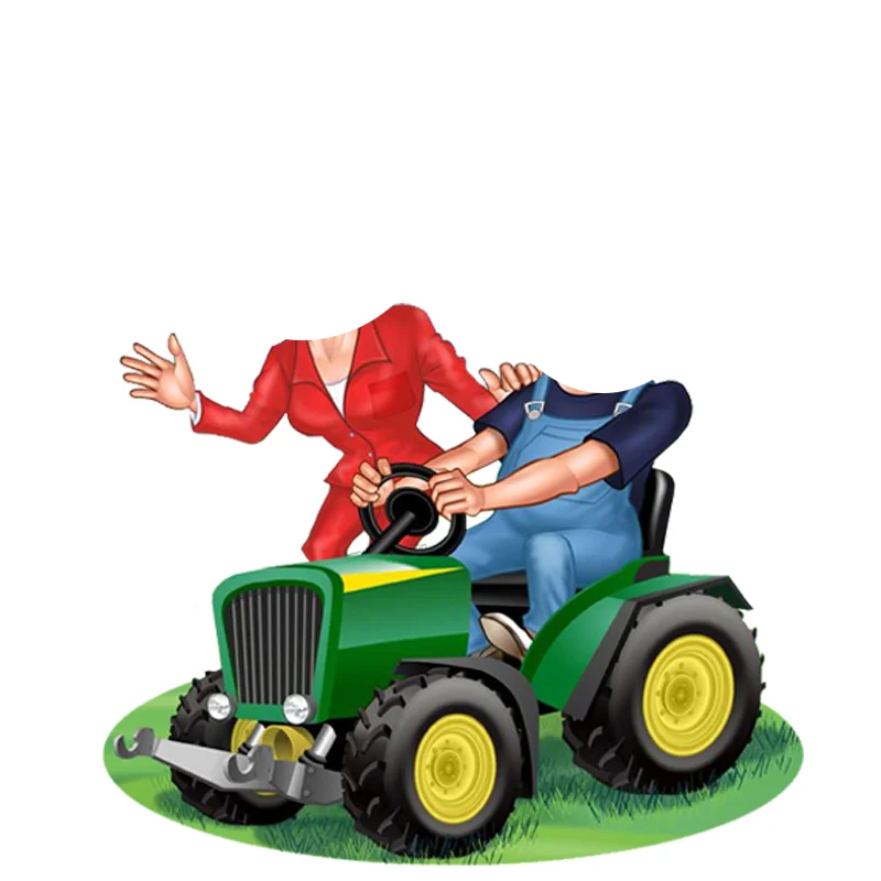 Anpassbare Geburtstags-Portrait-Traktor-Aufkleber mit Bauernhoffahrzeug-Muster und Kuchendekoration, Dekoration für Geburtstagsfeiern für Jungen und Mädchen – Detail 14