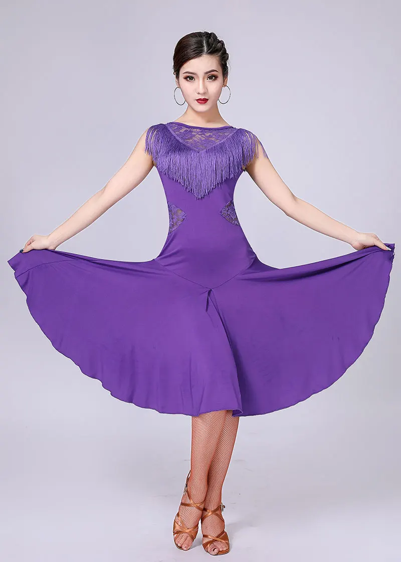 knee length dresses for ladies Black & Hot Pink Latin - Rhythm - Tango Dress On Sale main image 0