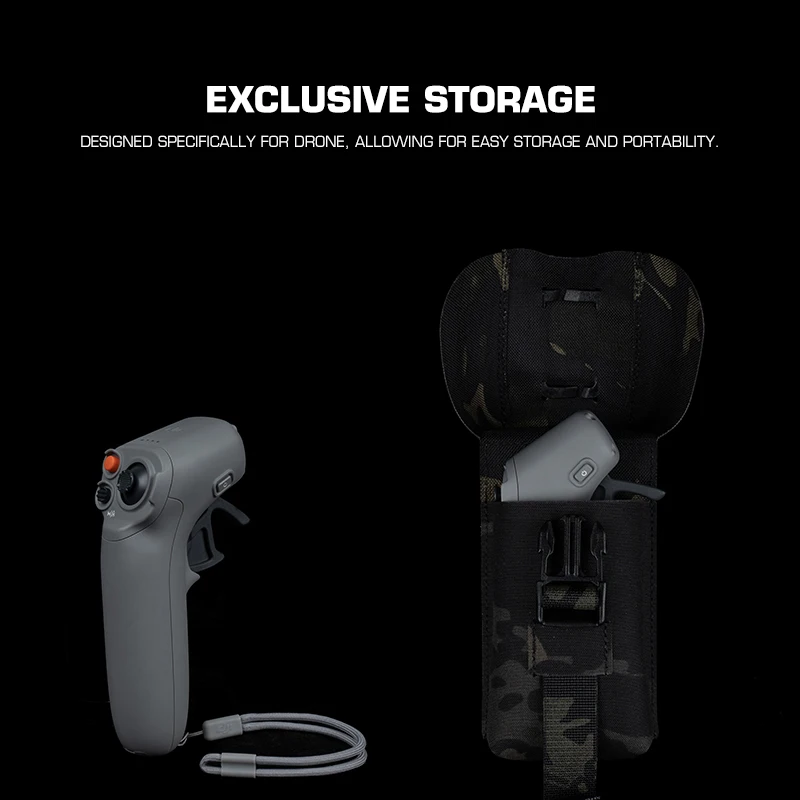 Coques de protection noires pour drone DJI Mini 3 Pro, installation facile sur l'appareil