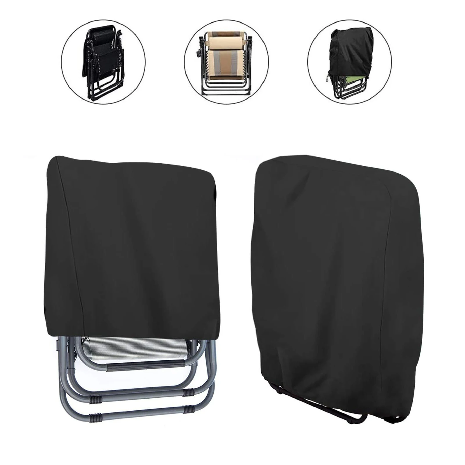 1pcsFoldingRecliningChairCoverWaterproofAntiUVSunProtection