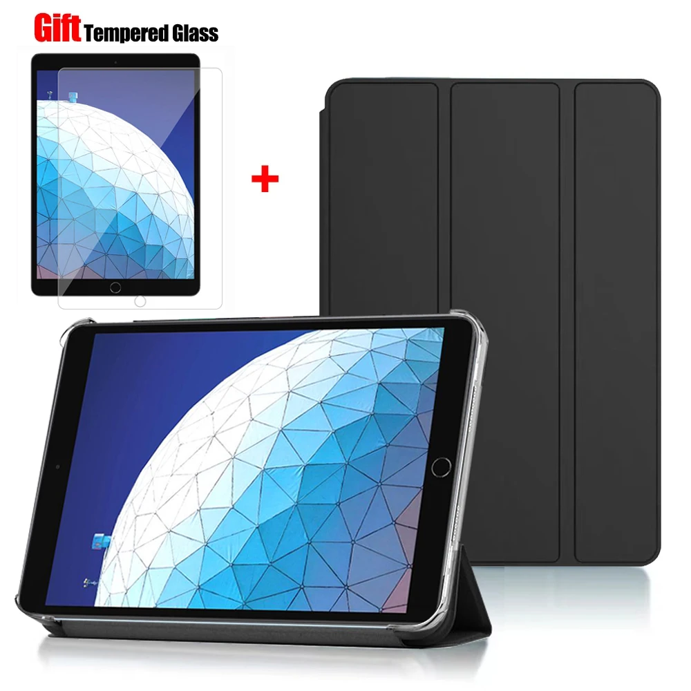 

Tablet Stand Protection Flip For iPad Air 3 2019 10.5'' Cover for Air 3rd 10.5 A2123 Case Tri-fold Back Case for iPad Air3 Film