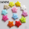 NBNNVA 50Pcs Assorted Colors 12MM/16MM/19MM Star Shape Plastic Buttons Sewing DIY Garment Accessories 3