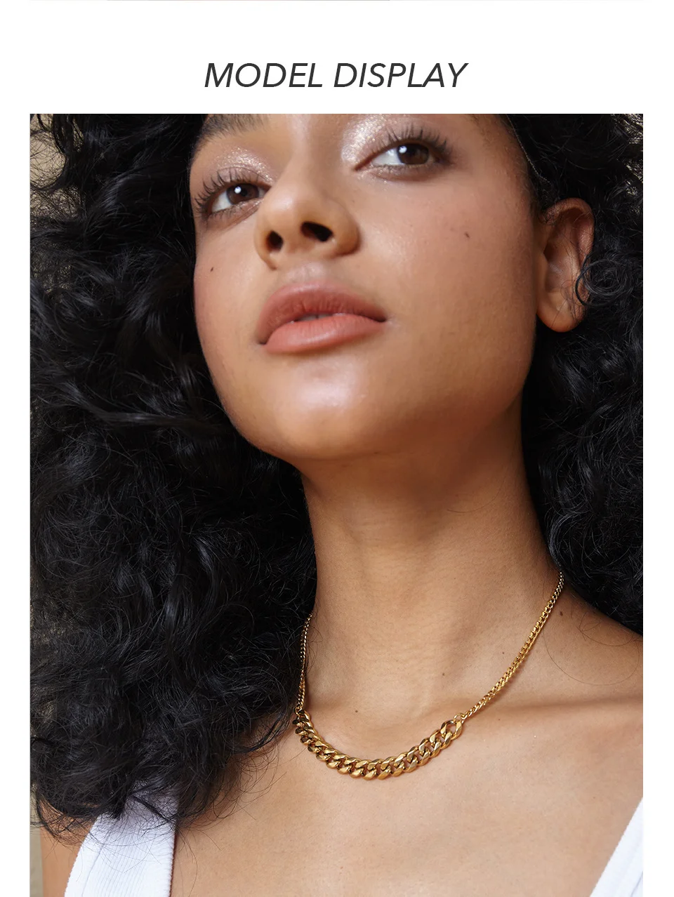 inoxidável cor do ouro gargantilha colares moda jóias colares 2020 p203078