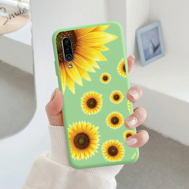 For Meizu 16xs Protective Shell Silicone Soft Shell Phone Case Candy Color Case Fashion Silicone Color Chrysanthemum cases for meizu Cases For Meizu