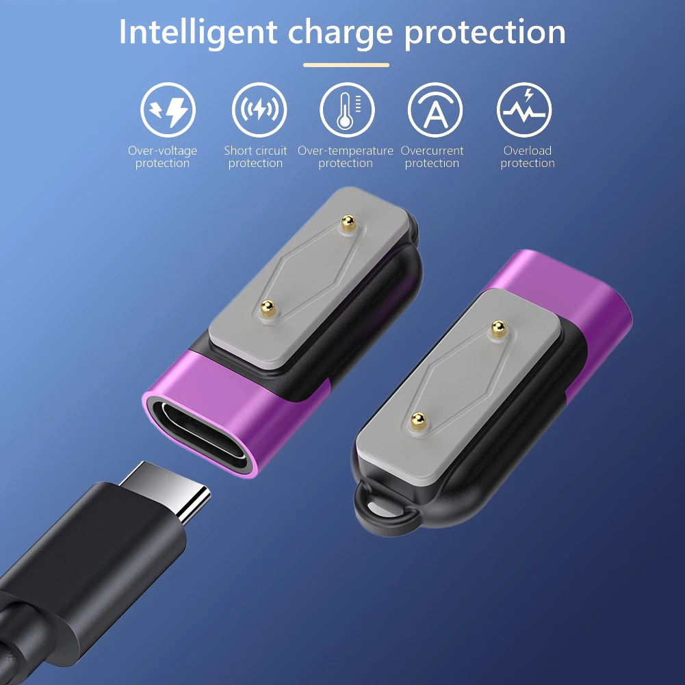 Watch Charger USB C Adapter Right Angle Type C Charger Adapter Magnetic Charging Cable Converter for Huawei Watch Fit 3 2